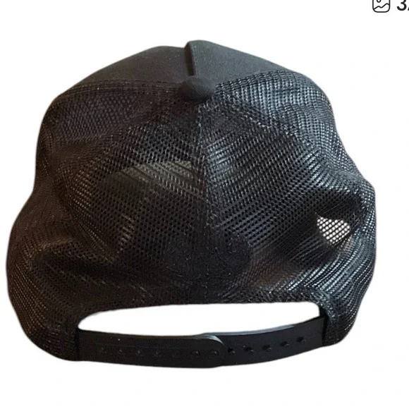 Black Trucker Hat - Picture 3 of 4